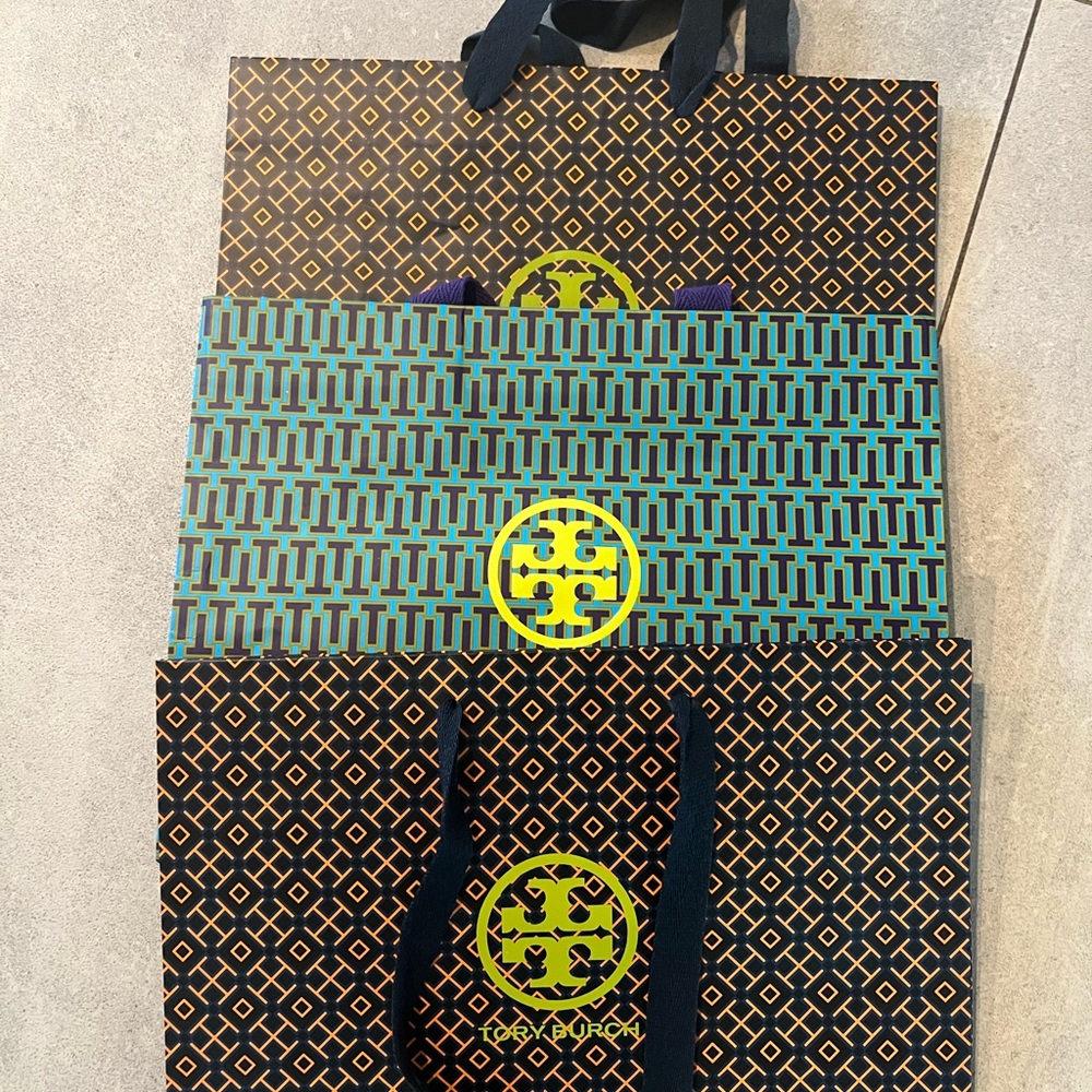 Tory Burch Patterned Bags - Black, Green, Yellow